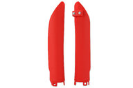 Polisport Red Lower Fork Guards for Beta: 125 RR (2018), 200 Xtrainer (2027), 250 RR (2013-2018), 250 RR Race Edition (2014-2018), 250 Xtrainer (2025), 300 RR (2013-2018), 300 RR Race Edition (2013-2018), 300 Xtrainer (2019-2027), 350 RR (2013-2016), 350 RR Race Edition (201...and more