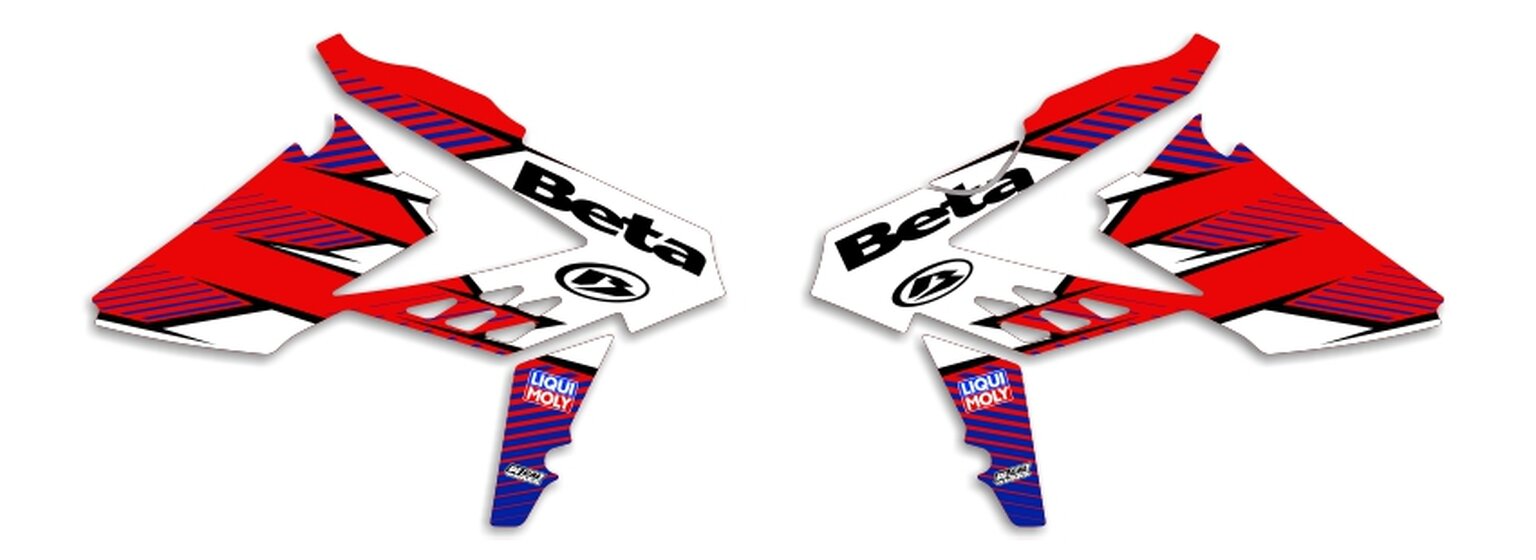 MX Graphics Dirt Bike Decals Beta T-11 Ready Made Rad Kit