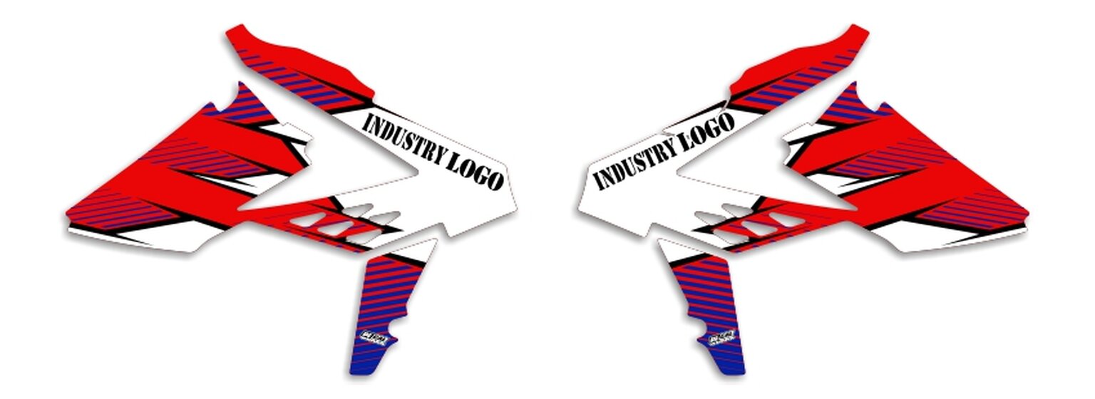 MX Graphics Dirt Bike Decals Beta T-11 Semi Custom Rad Kit