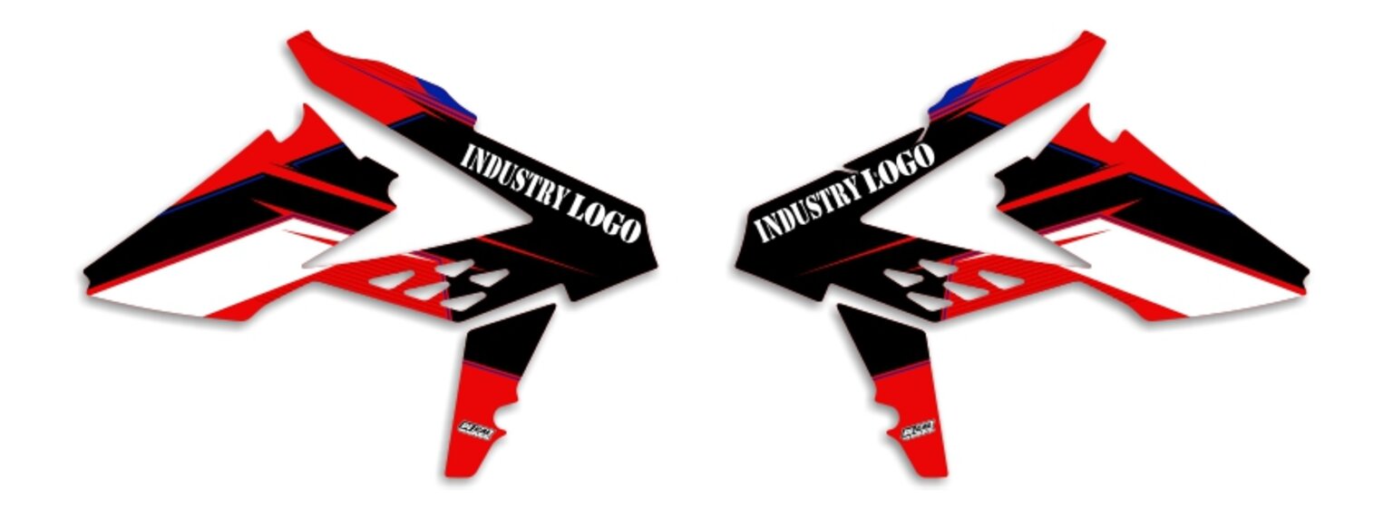 MX Graphics Dirt Bike Decals Beta T-16 Semi Custom Rad Kit