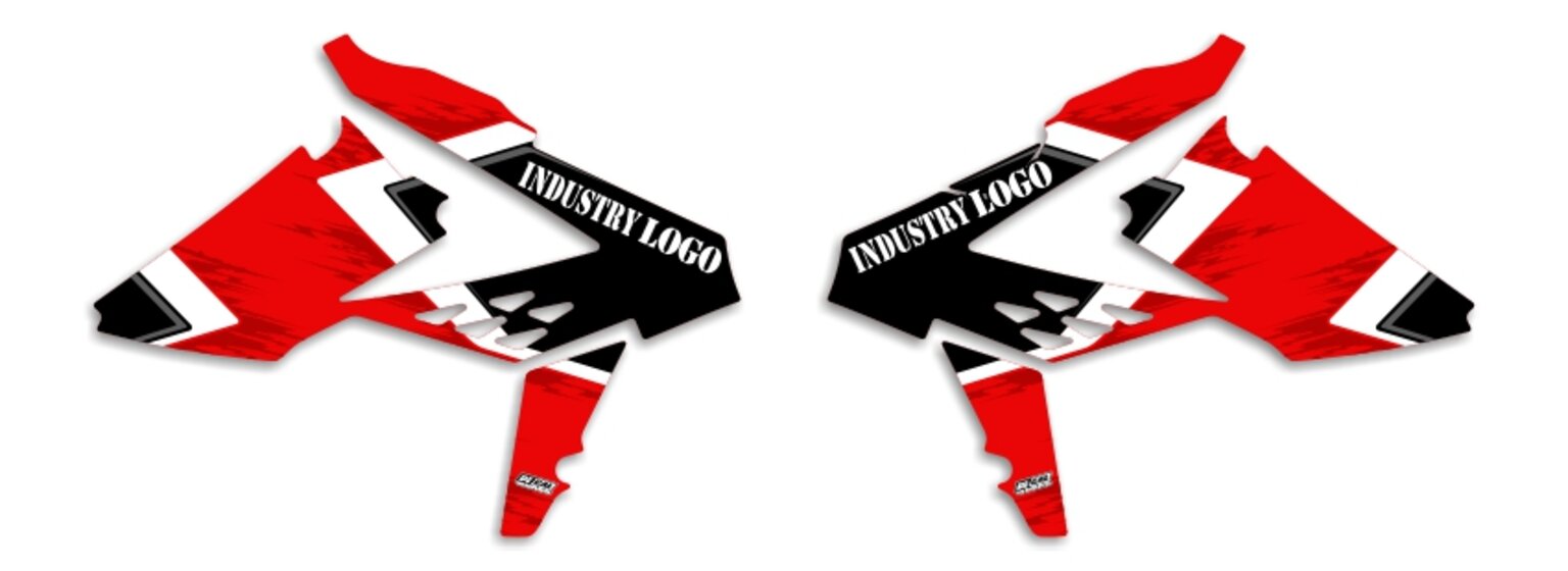 MX Graphics Dirt Bike Decals Beta T-17 Semi Custom Rad Kit