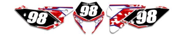 MX Graphics Dirt Bike Decals Beta Traditional Camo Number Plates