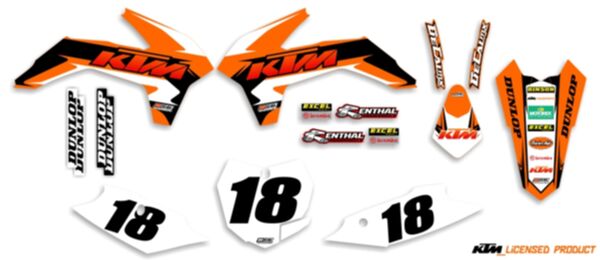 MX Graphics Dirt Bike Decals KTM Garage Sale Series Complete Graphics
