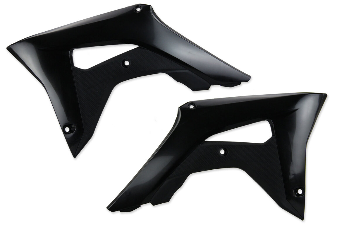 Acerbis Black Radiator Shroud Set for Honda: CRF250R (2018-2021), CRF450R (2017-2020), CRF450R-S (2022)