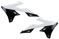 Polisport White Radiator Shroud Set for Suzuki: RMZ250 (2019-2026), RMZ450 (2018-2026)