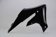 Right Side Polisport Black Radiator Shroud Set replacement plastics for 18-24 Yamaha WRF, YZ250F, YZ250FX, YZ450F, YZ450FX dirt bikes.