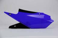 Left Side UFO Blue Side Number Plates replacement plastics for 18-24 Yamaha WRF, YZ250F, YZ250FX, YZ450F, YZ450FX dirt bikes.