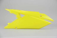Left Side Acerbis Yellow Side Number Plates replacement plastics for 18-26 Suzuki RMZ250, RMZ450 dirt bikes.