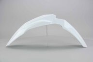 UFO White Front Fender replacement plastics for 17-27 Honda CRF250, CRF450 dirt bikes 360 view