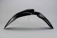 Polisport Black Front Fender replacement plastics for 17-27 Honda CRF250, CRF450 dirt bikes 360 view