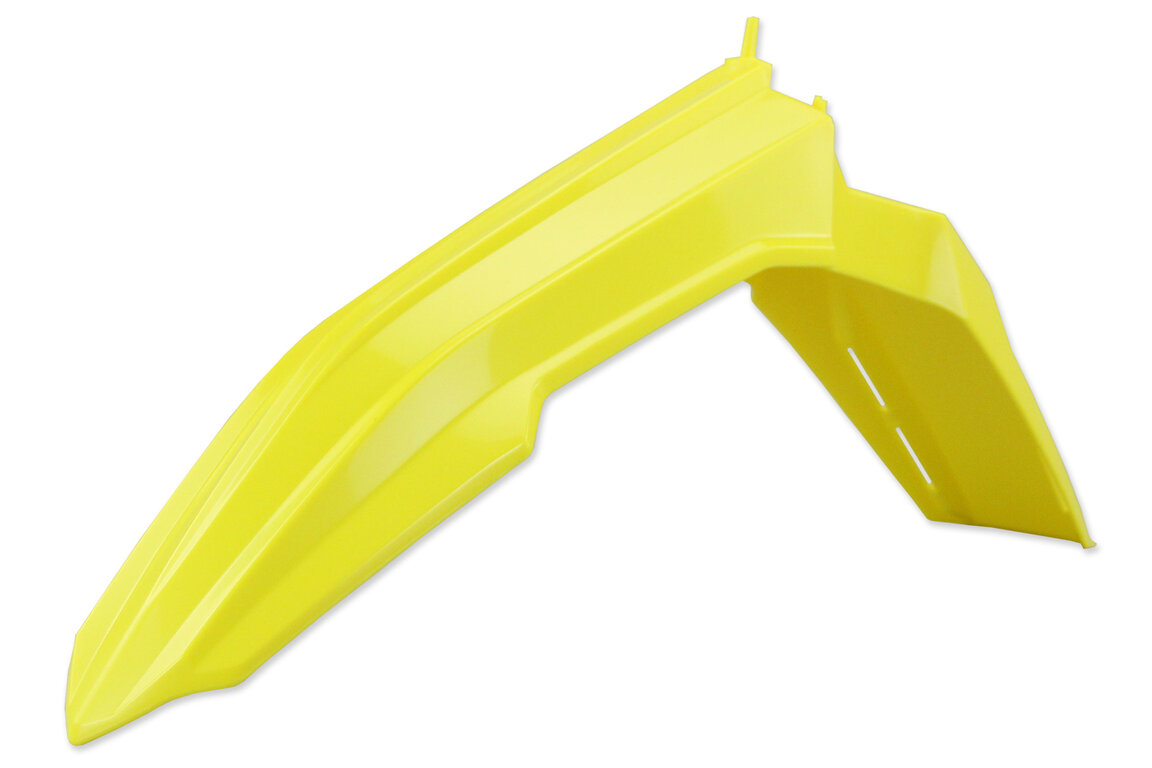 UFO Yellow Front Fender for Suzuki: RMZ250 (2019-2026), RMZ450 (2018-2026)