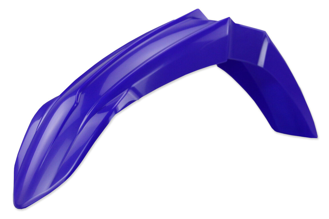Polisport Blue Front Fender for Yamaha: WR250F (2020-2024), YZ125 (2002-2027), YZ125X (2020-2027), YZ250 (2002-2027), YZ250F (2019-2023), YZ250FX (2020-2024), YZ250X (2016-2027), YZ450F (2018-2022), YZ450FX (2019-2023)