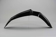 Polisport Black Front Fender replacement plastics for 02-26 Yamaha WRF, YZ125, YZ250, YZ250F, YZ250FX, YZ450F, YZ450FX dirt bikes 360 view