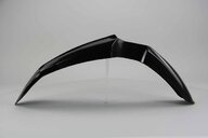 Polisport Black Front Fender replacement plastics for 02-27 Yamaha WRF, YZ125, YZ250, YZ250F, YZ250FX, YZ450F, YZ450FX dirt bikes 360 view