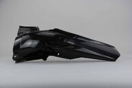 Polisport Black Rear Fender replacement plastics for 18-26 Suzuki RMZ250, RMZ450 dirt bikes 360 view