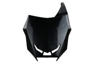 Polisport Black Front Number Plate for Suzuki: RMZ250 (2019-2026), RMZ450 (2018-2026)