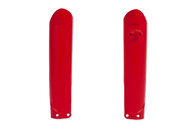 Polisport Red Lower Fork Guards for GasGas: EC250 (2021-2023), EC250F (2021-2023), EC300 (2021-2023), EC350F (2021-2023), EX250 (2023), EX250F (2021-2023), EX300 (2021-2023), EX350F (2021-2023), EX450F (2021-2023), MC 125 (2021-2023), MC 250 (2023), MC250F (2021-2023), MC350...and more