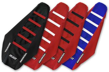 DeCal Works Gripper Ribbed Seat Covers for Honda: CRF150R (2007-22) / CRF150R Expert (2007-22) | DeCal Works
