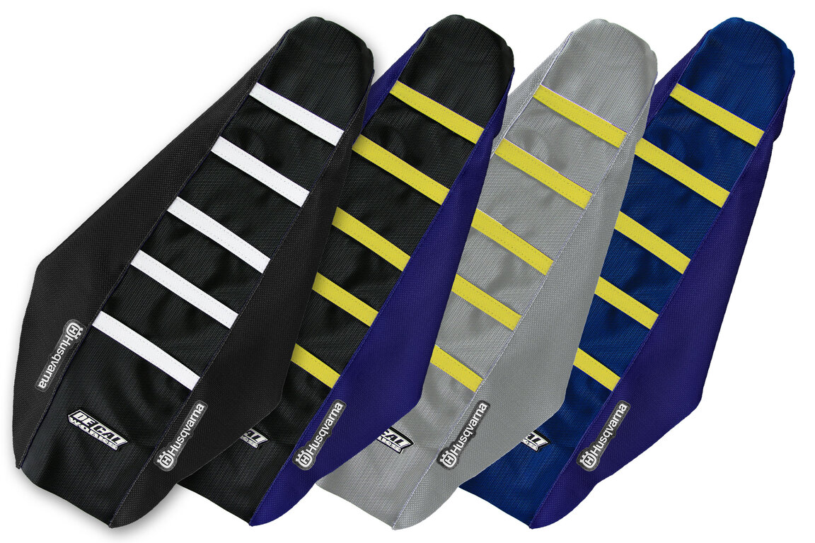 Gripper Ribbed Seat Covers for 22-27 Husqvarna FC, FC250 Factory Edition, FC450 Factory Edition, FE, FS, FX, TC, TE, TX