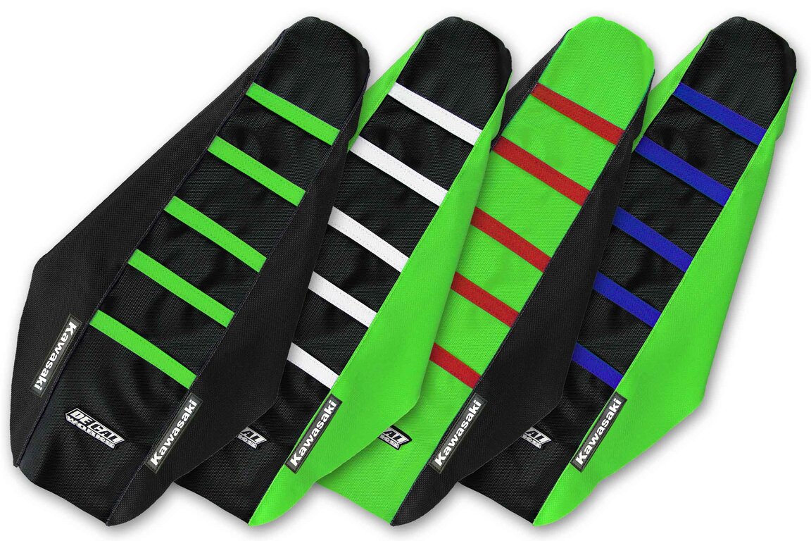 Gripper Ribbed Seat Covers for 19-26 Kawasaki KX250F, KX450F