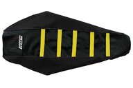 DeCal Works Black / Black / Yellow Gripper Ribbed Seat Covers for Cobra: CX65 (2007-2026)