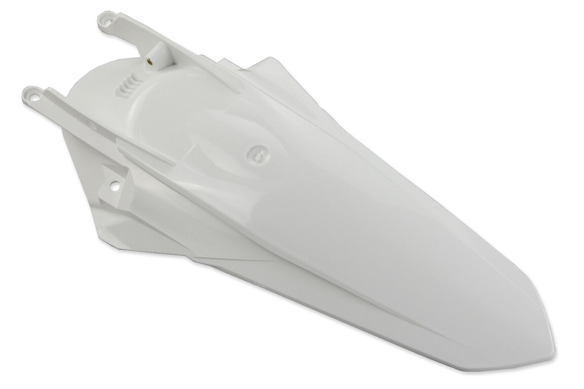 Polisport Ceramic White Rear Fender for KTM: SMR450 (2021-2022), SX125 (2019-2022), SX150 (2019-2022), SX250 (2019-2022), SXF250 (2019-2022), SXF350 (2019-2022), SXF450 (2019-2022), SXF450FE (2018-2021), XC125 (2021-2022), XC250 (2019), XC250 TPI (2020-2022), XC300 (2019), XC300...and more