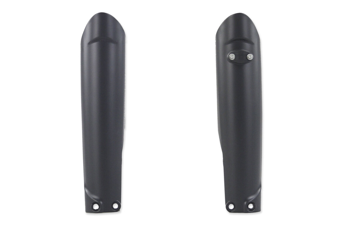 Polisport Nardo Grey Lower Fork Guards for GasGas: EC250 (2021-2023), EC250F (2021-2023), EC300 (2021-2023), EC350F (2021-2023), EX250 (2023), EX250F (2021-2023), EX300 (2021-2023), EX350F (2021-2023), EX450F (2021-2023), MC 125 (2021-2023), MC 250 (2023), MC250F (2021-2023), MC350...and more