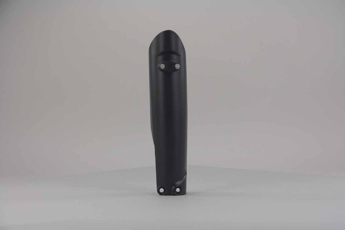 Right Side Polisport Nardo Grey Lower Fork Guards replacement plastics for 14-26 GasGas, Husqvarna, KTM, Sherco EC, ECF, EX, EXF, MC, MCF, FC, TC, EXC, EXCF, SMR, SX, SXF, XC, XCF, XCW, SC, SE, SE-R, SCF, SEF, SEF-R dirt bikes.