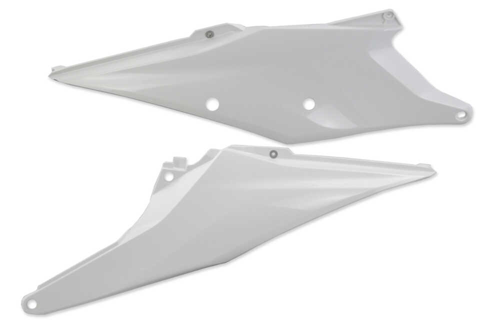 Ceramic White Side Number Plates 2020 KTM EXC125, 2021 KTM EXC125, 2020 KTM EXC150, 2021 KTM EXC150, 2022 KTM EXC150, 2023 KTM EXC150, 2020 KTM EXC250, 2021 KTM EXC250, 2022 KTM EXC250, 2023 KTM EXC250, 2020 KTM EXC250F, 2021 KTM EXC250F, 2022 KTM EXC250F, 2023 KTM EXC250...and more