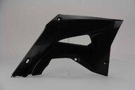 Right Side Polisport Black Restyled Radiator Shroud Set replacement plastics for 02-07 Honda CR125, CR250 dirt bikes.