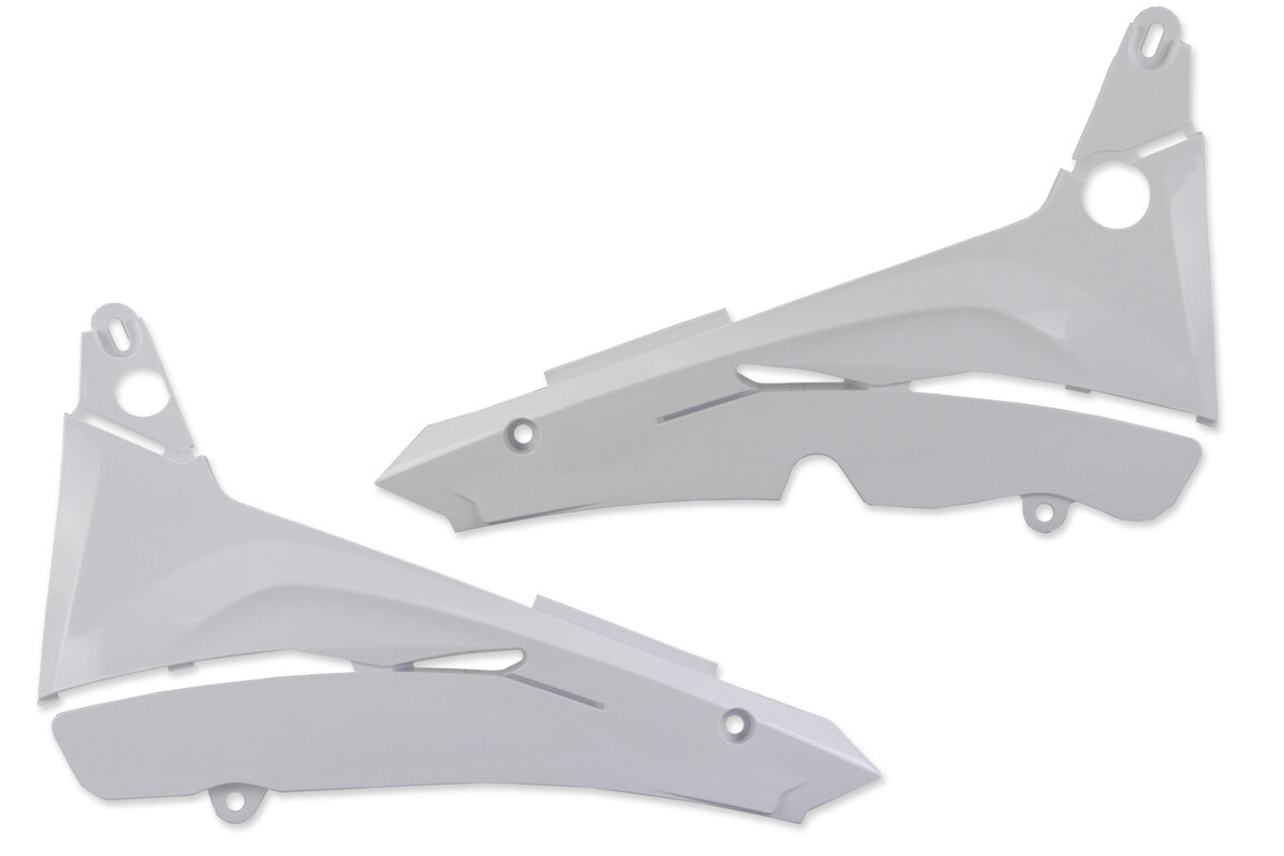 Polisport White Restyled Airbox Covers for Honda: CR125R (2002-2007), CR250R (2002-2007)