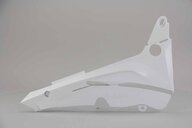 Right Side Polisport White Restyled Airbox Covers replacement plastics for 02-07 Honda CR125, CR250 dirt bikes.
