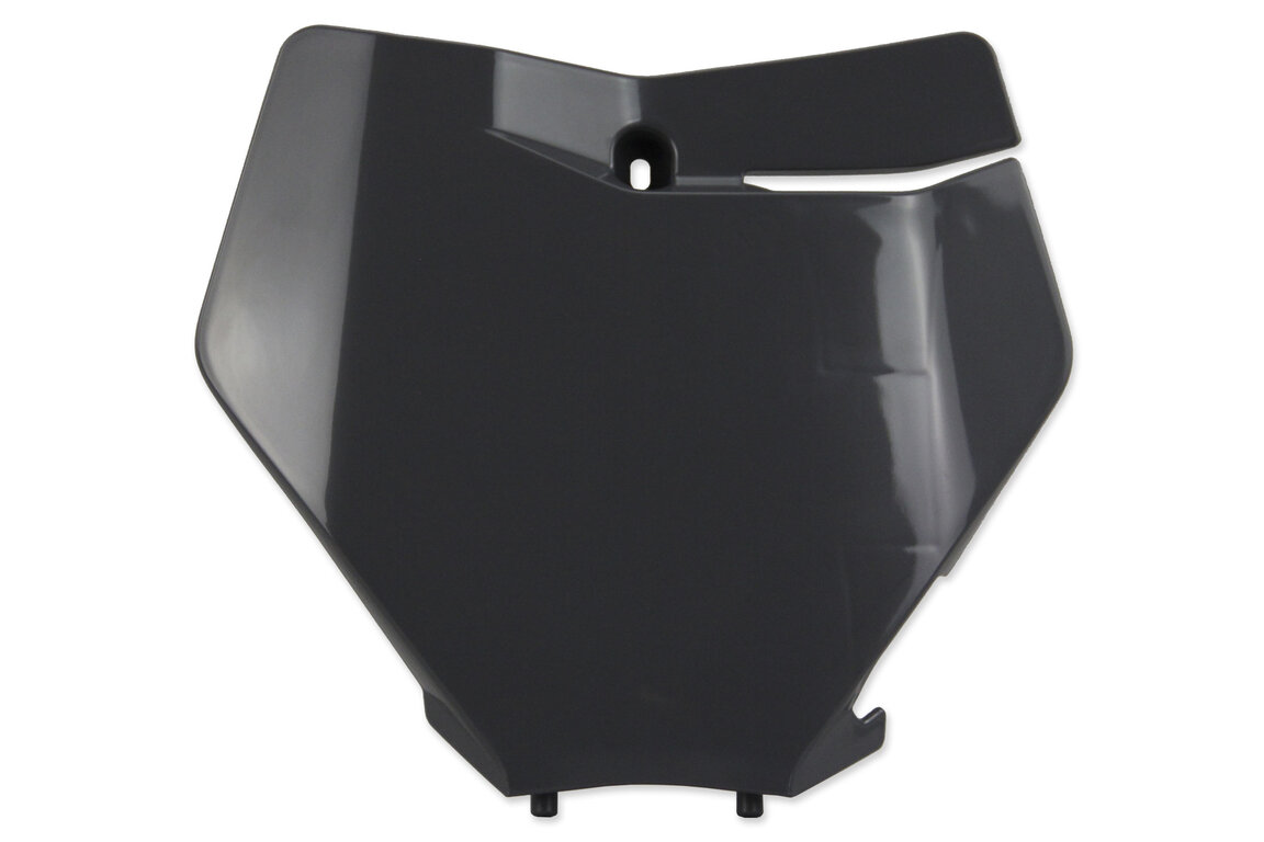 Polisport Nardo Grey Front Number Plate for KTM: SMR450 (2021-2022), SX125 (2019-2022), SX150 (2019-2022), SX250 (2019-2022), SXF250 (2019-2022), SXF350 (2019-2022), SXF450 (2019-2022), SXF450FE (2019-2021), XC125 (2021-2022), XC250 (2019), XC250 TPI (2020-2022), XC300 (2019), XC300...and more