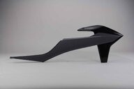 Right Side Polisport Nardo Grey / Black Radiator Shroud Set replacement plastics for 18-23 KTM EXC, EXCF, SMR, SX, SXF, XC, XCF, XCW dirt bikes.