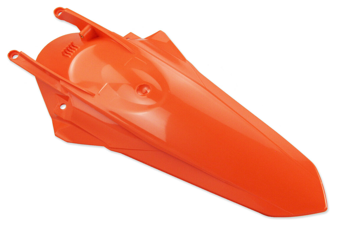 Polisport Orange Rear Fender for KTM: SMR450 (2021-2022), SX125 (2019-2022), SX150 (2019-2022), SX250 (2019-2022), SXF250 (2019-2022), SXF350 (2019-2022), SXF450 (2019-2022), SXF450FE (2018-2021), XC125 (2021-2022), XC250 (2019), XC250 TPI (2020-2022), XC300 (2019), XC300...and more