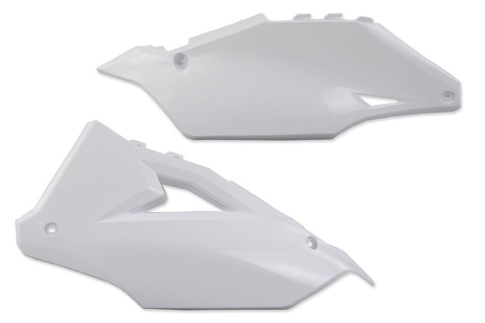 Cream White Side Number Plates 2021 Kawasaki KX250F, 2022 Kawasaki KX250F, 2023 Kawasaki KX250F, 2024 Kawasaki KX250F, 2024 Kawasaki KX250F 50th Anniversary Edition, 2022 Kawasaki KX250X, 2023 Kawasaki KX250X, 2024 Kawasaki KX250X, 2021 Kawasaki KX250XC, 2019 Kawasaki K...and more