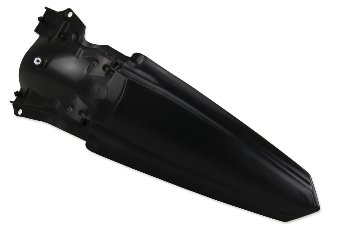 Polisport Black Rear Fender for Kawasaki: KX250F (2021-2024), KX250F 50th Anniversary Edition (2024), KX250X (2022-2024), KX250XC (2021), KX450F (2019-2023), KX450SR (2022-2023), KX450X (2022-2023), KX450XC (2021)