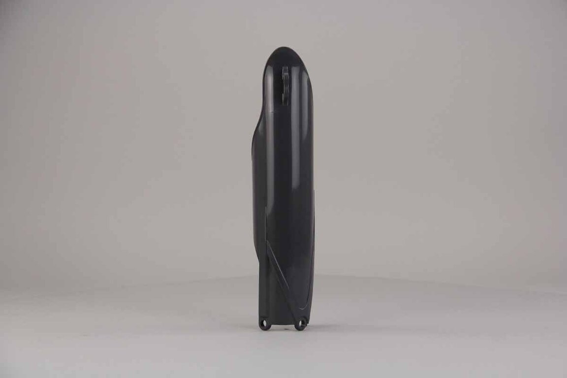 Left Side Polisport Nardo Grey Lower Fork Guards replacement plastics for 10-26 Yamaha YZ125, YZ250, YZ250F, YZ250FX, YZ450F, YZ450FX dirt bikes.