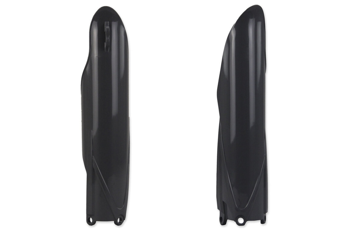 Polisport Nardo Grey Lower Fork Guards for Yamaha: YZ125 (2015-2027), YZ125X (2020-2027), YZ250 (2015-2027), YZ250F (2010-2023), YZ250FX (2015-2024), YZ250X (2016-2027), YZ450F (2010-2022), YZ450FX (2016-2023)