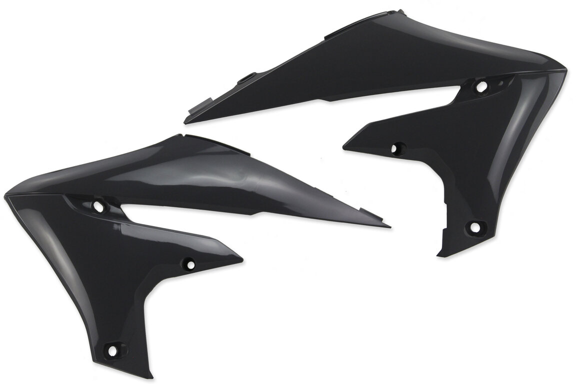 Polisport Nardo Grey Radiator Shroud Set for Yamaha: WR250F (2020-2024), WR450F (2019-2023), YZ250F (2019-2023), YZ250FX (2020-2024), YZ450F (2018-2022), YZ450FX (2019-2023)