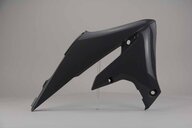 Right Side Polisport Nardo Grey Radiator Shroud Set replacement plastics for 18-24 Yamaha WRF, YZ250F, YZ250FX, YZ450F, YZ450FX dirt bikes.