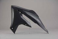 Left Side Polisport Nardo Grey Radiator Shroud Set replacement plastics for 18-24 Yamaha WRF, YZ250F, YZ250FX, YZ450F, YZ450FX dirt bikes.