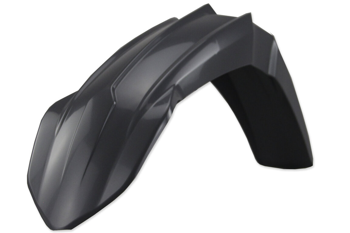 Polisport Nardo Grey Front Fender for Yamaha: WR250F (2020-2024), YZ125 (2002-2026), YZ125X (2023-2026), YZ250 (2002-2026), YZ250F (2019-2023), YZ250FX (2020-2024), YZ250X (2023-2026), YZ450F (2018-2022), YZ450FX (2019-2023)