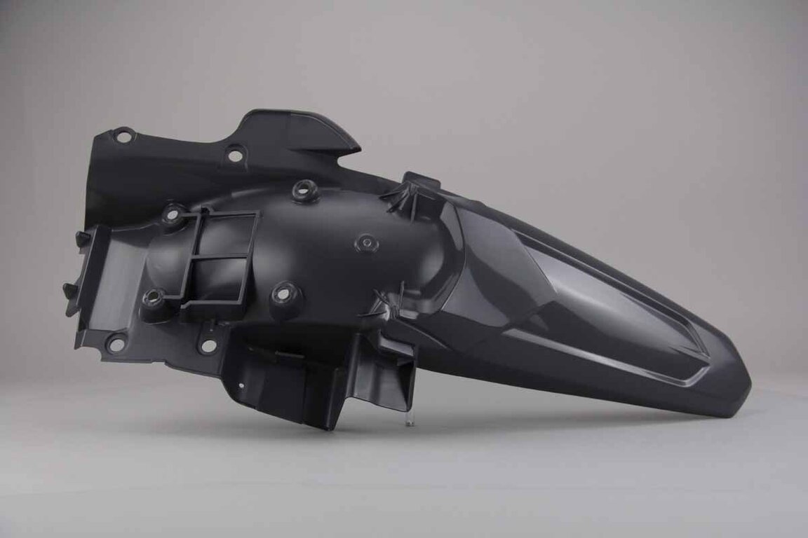 Polisport Nardo Grey Rear Fender replacement plastics for 18-24 Yamaha YZ250F, YZ250FX, YZ450F, YZ450FX dirt bikes 360 view