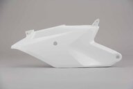 Right Side UFO White 20 Side Number Plates replacement plastics for 18-24 KTM SX85 dirt bikes.