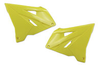 Polisport Yellow Restyled Radiator Shroud Set for Suzuki: RM125 (2001-2008), RM250 (2001-2008)