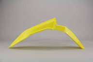 Polisport Yellow Restyled Front Fender replacement plastics for 01-08 Suzuki RM125, RM250 dirt bikes 360 view