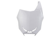 Polisport White with bracket Restyled Front Number Plate for Suzuki: RM125 (2001-2008), RM250 (2001-2008)