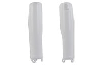 Polisport White Lower Fork Guards for Honda: CRF250R (2019-2027), CRF250RWE (2025-2026), CRF250RX (2019-2027), CRF450L (2019-2020), CRF450R (2019-2026), CRF450RL (2021-2027), CRF450R-S (2022-2024), CRF450RWE (2021-2026), CRF450RX (2019-2026), CRF450X (2019-2027), HRC Works Edition (2027)