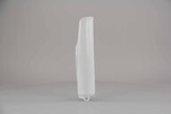 Right Side Polisport White Lower Fork Guards replacement plastics for 19-27 Honda CRF250, CRF450, HRC Works Edition dirt bikes.